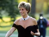Diana de Gales (Lady Di) con el vestido de la venganza, 1994