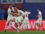 Demiral celebra su segundo gol ante Austria en octavos de la Eurocopa.