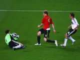 Fernando Torres super&oacute; a Jens Lehmann en la final de la Eurocopa 2008.