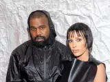 Kanye West y Bianca Censori, en Milán, en febrero de 2024.