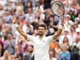 Djokovic vence en primera ronda de Wimbledon.