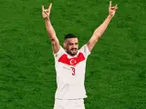 Merih Demiral tras anotar el segundo gol.
