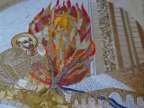 Mosaico del artista Marko Rupnik, sobre Ignacio de Loyola.