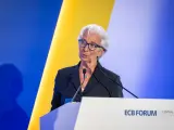 Christine Lagarde da un discurso en Sintra el miércoles 3 de julio, en el foro anual del BCE.