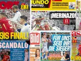 'Éxtasis final', 'Merinazo', 'Puro corazón'... Las portadas de la victoria de España ante Alemania en la Eurocopa.