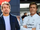 Fernando Alonso y Brad Pitt