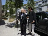 Jordi Pujol, expresident de la Generalitat, llegando ayer a la capilla aridente.