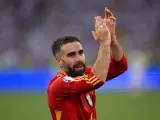 Carvajal en el partido de España contra Alemania.