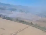 El incendio forestal en Málaga, en vista aérea