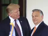 El expresidente Donald Trump junto con el primer ministro húngaro Viktor Orbán, en una imagen de archivo.