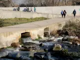 El río Ripoll, a su paso por Sabadell.