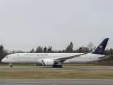 Un avión de la aerolínea Saudi Airlines. (Foto de ARCHIVO) 30/5/2018