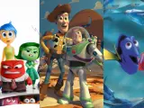 'Del revés', 'Toy Story' y 'Buscando a Nemo'