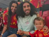 La pareja de Marc Cucurella desvela la promesa del futbolista con su pelo si España gana la Eurocopa