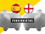 Quién gana más, un pensionista español o inglés