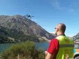 Un equipo de drones participa en el dispositivo de búsqueda.