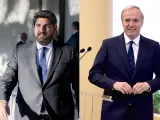 Los presidentes de Murcia y Arag&oacute;n, Fernando L&oacute;pez Miras y Jorge Azc&oacute;n.