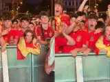 Así reaccionó la afición española a los goles de la final de la Eurocopa