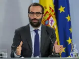 Carlos Cuerpo, ministro de Economía durante la rueda de prensa posterior al Consejo de Ministros