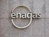 Fachada de la sede de Enagás, a 3 de abril de 2023, en Madrid (España).