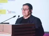 La directora del Instituto de Mujeres, Isabel García, interviene durante la presentación de la 20 edición del festival Ellas Crean, en el Museo Arqueológico Nacional, a 21 de febrero de 2024, en Madrid (España).