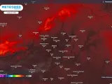 Mapa de la ola de calor en la Comunidad de Madrid