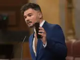 Gabriel Rufián, de ERC, ha sido tajante y ha echado en cara al jefe del Ejecutivo que haya acudido al Congreso sin poner sobre la mesa una sola medida propia.