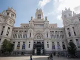 Fachada de la sede del Ayuntamiento de Madrid, el Palacio de Cibeles.
