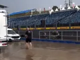 Inundaciones en el circuito de Hungría.