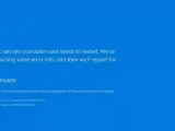 El error de la pantalla azul de la muerte de Windows que aparece a los afectados por el fallo inform&aacute;tico de CrowdStrike y Microsoft