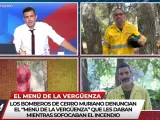Los bomberos de Cerro Muriano denuncian el “menú de la vergüenza” en 'Todo es mentira'