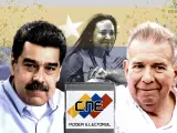 Los dos candidatos a liderar Venezuela tras las elecciones del domingo.