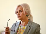 La exdiputada ultranacionalista y profesora de lingüística ucraniana Irina Farion.