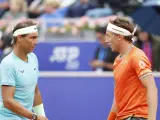 Rafa Nadal y Casper Ruud en el ATP 250 de Bastad.
