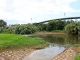 El Parc Fluvial del Besòs, este domingo, cerrado.