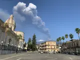 Imagen de Catania tras la erupción del volcán Etna.