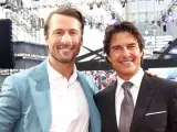 Glen Powell y Tom Cruise