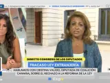 Cristina Valido, diputada de Coalici&oacute;n Canaria, en 'Espejo P&uacute;blico'.
