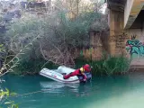 Dispositivo de búsqueda del joven desaparecido en el río Júcar, en Cuenca.