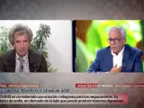 El médico negacionista Gabriel Ruiz y el doctor Jesús Sánchez Martos en 'Código 10'.