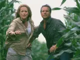 Helen Hunt y Bill Paxton, en 'Twister' (1996)
