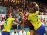 España sufre ante Brasil en su debut en los Juegos Olímpicos.