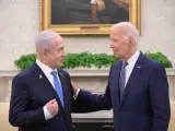 Netanyahu y Biden, en la Casa Blanca.
