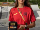 Natalia Muñoz ya es olímpica en la modalidad de patinaje.