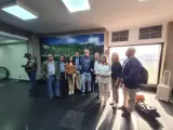 Delegación de parlamentarios del PP, retenidos en Caracas a su llegada a Venezuela para presenciar las elecciones presidenciales.