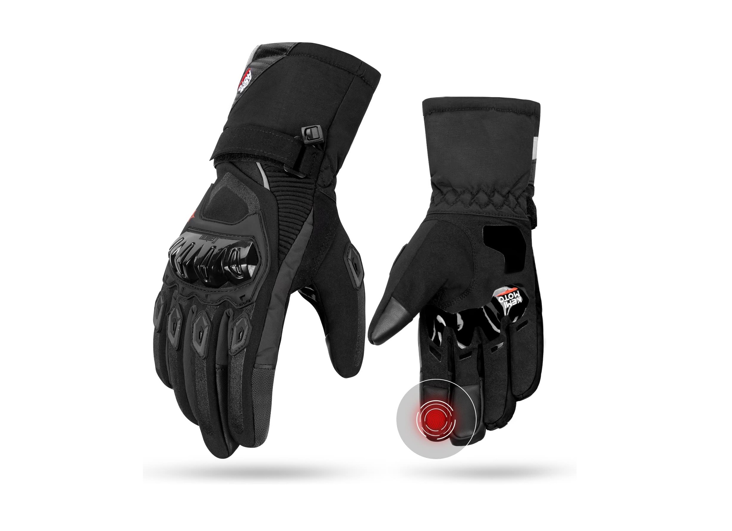Si vas en moto, estos guantes térmicos, impermeables, homologados y  'touchless' para el móvil te encantarán