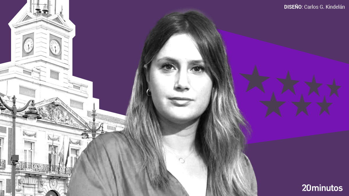 La candidata de Unidas Podemos en la Comunidad de Madrid, Alejandra Jacinto.